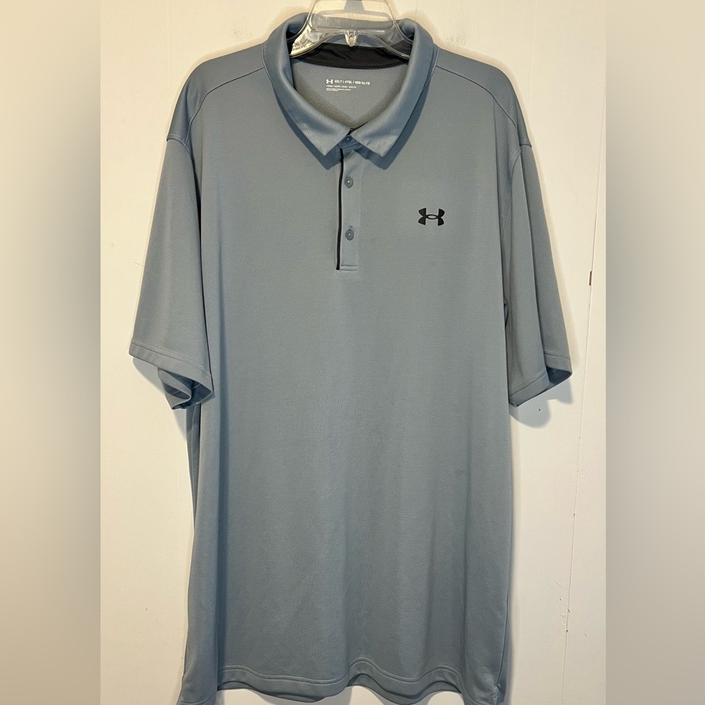 Under Armour Men’s Short Sleeve Light Blue Polo
1/4 Button Up 39